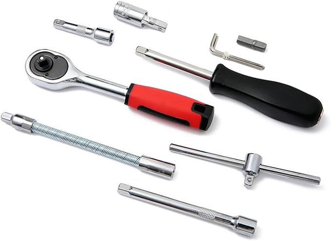 46-Piece Socket Wrench Set — ¼-Inch Drive Metric