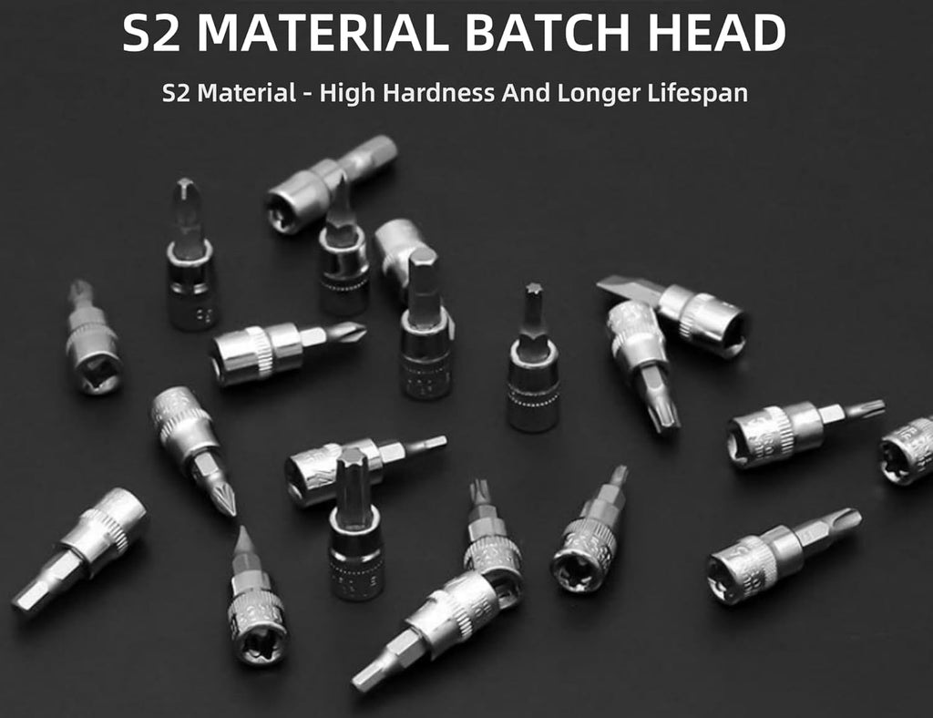 46-Piece Socket Wrench Set — ¼-Inch Drive Metric