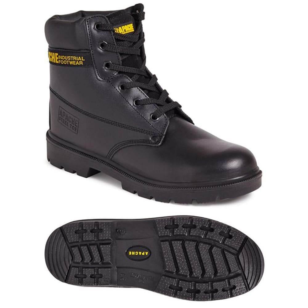 Apache AP300 Leather Steel-Toe Safety Boots