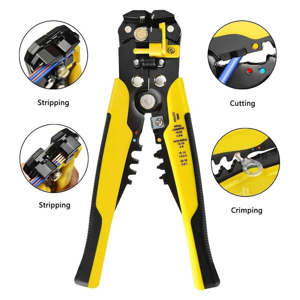 Professional Automatic Wire Stripper, Cutter & Ferrule Crimping Tool