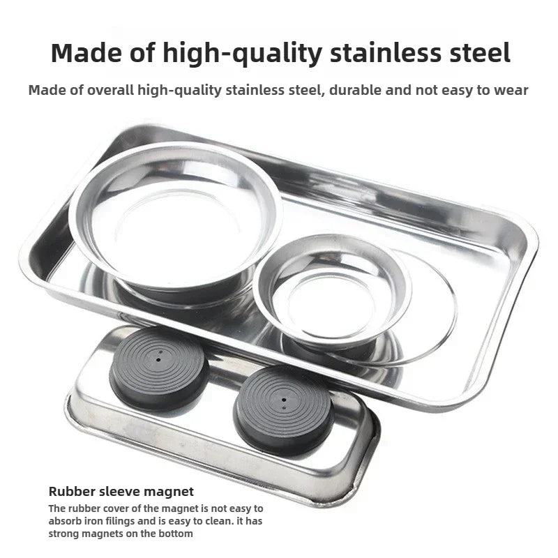 Magnetic Stainless Steel Parts Tray