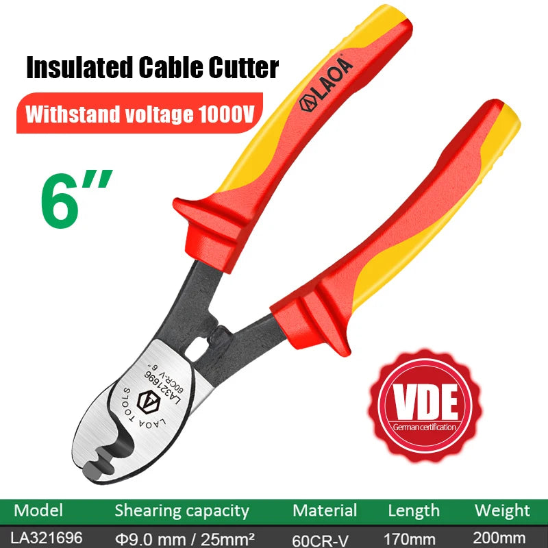 LAOA 1000V Insulated Cable Scissors