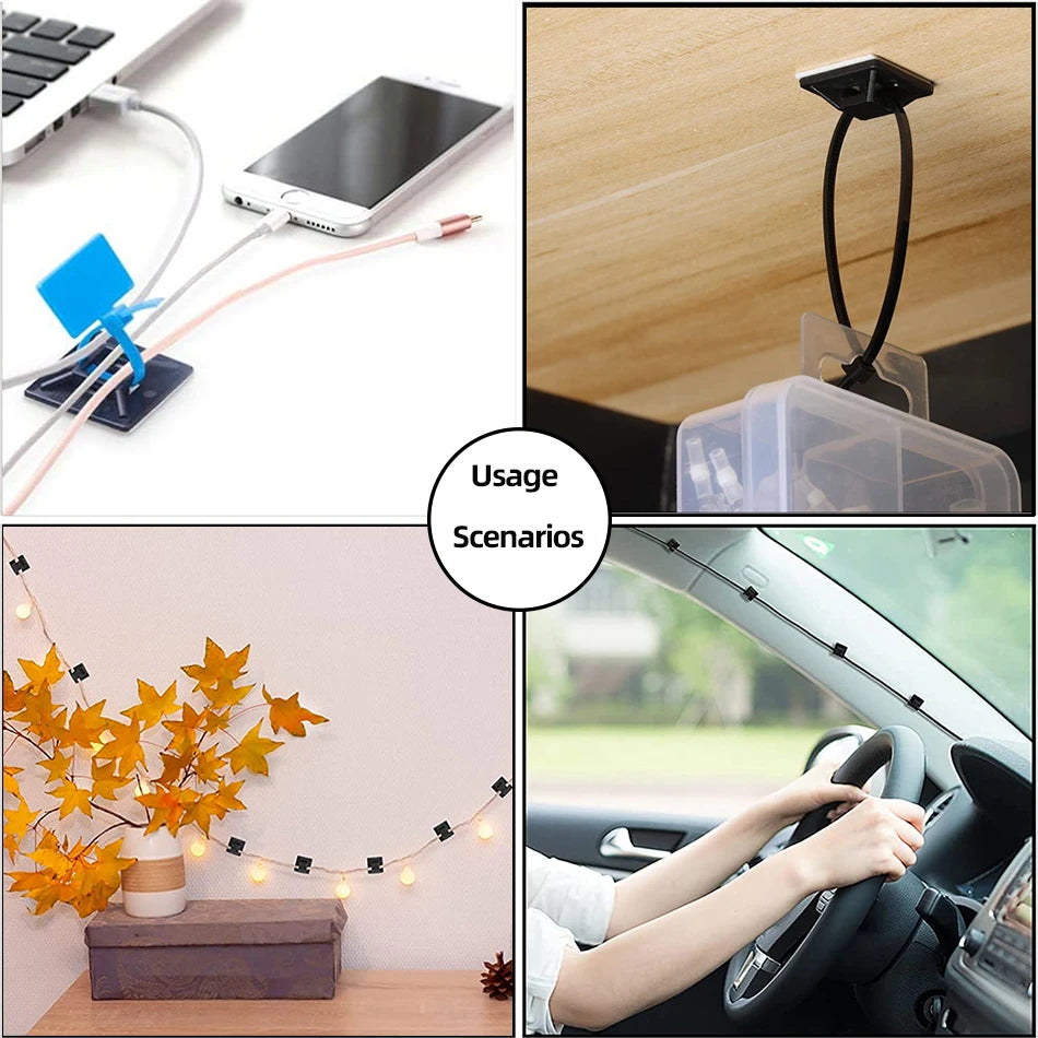Self-Adhesive Cable Tie Mounts