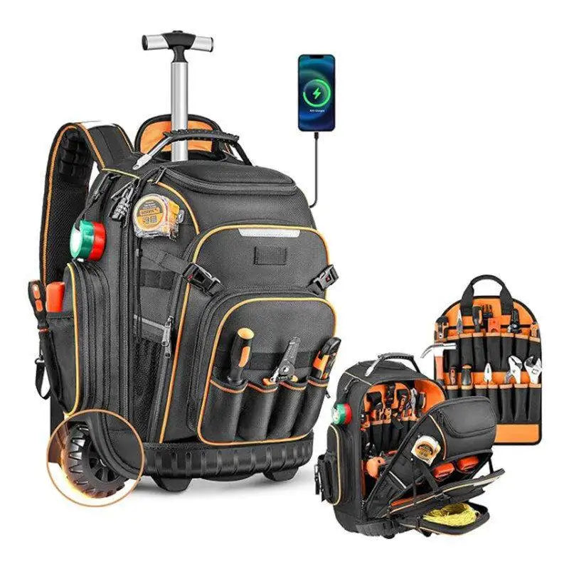 Heavy Duty Rolling Tool Backpack