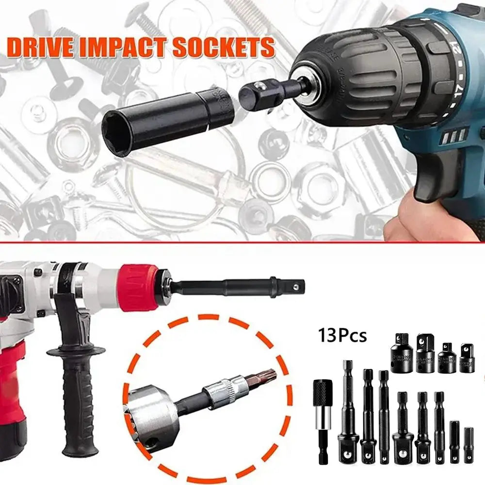 Impact Socket Adapter & Reducer Set