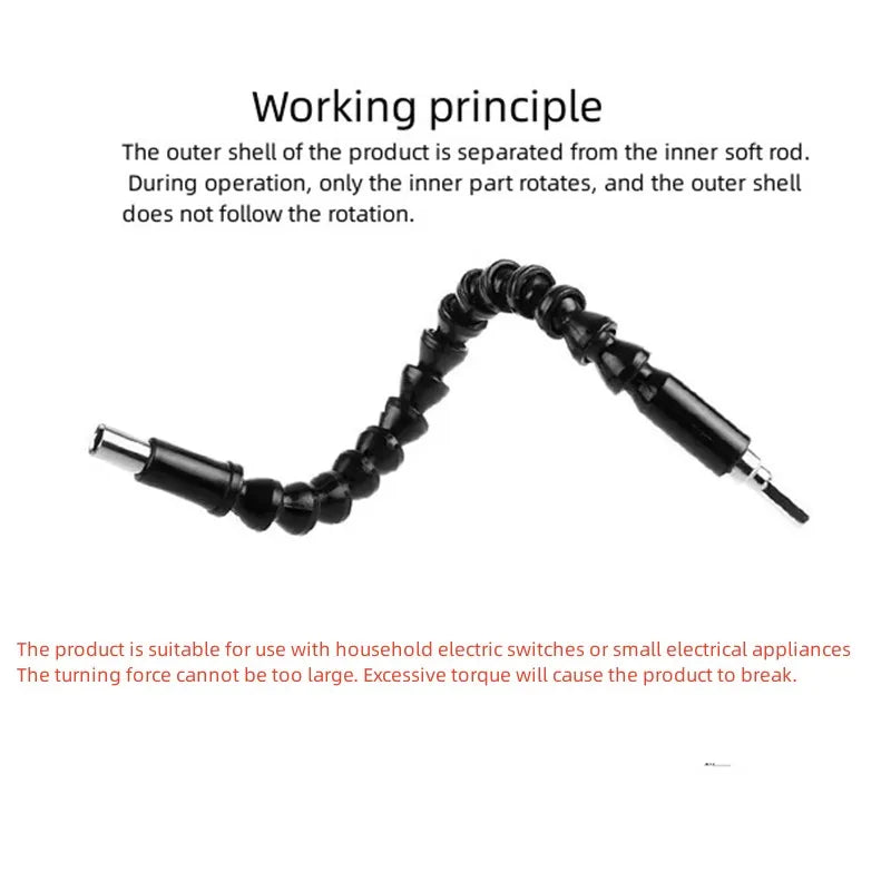Flexible Drill Bit Extension Shaft