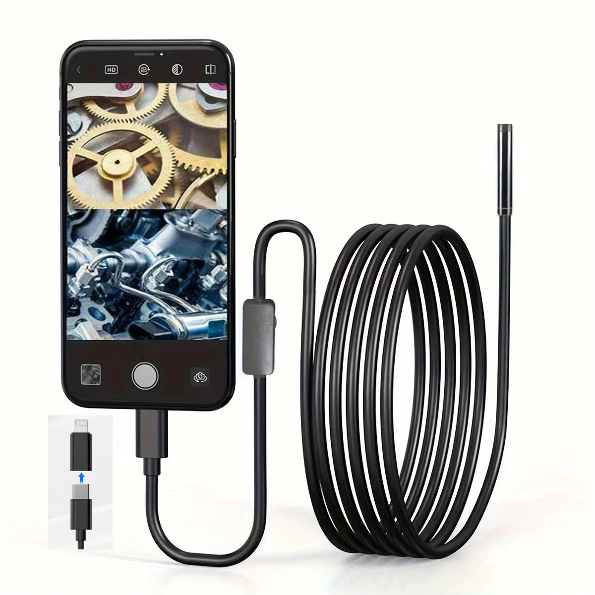 Industrial Endoscope Inspection Camera for Android & iPhone