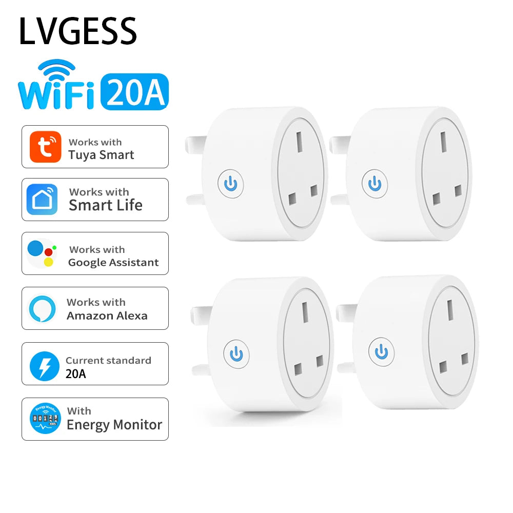 20A Smart Wi-Fi Plug Socket