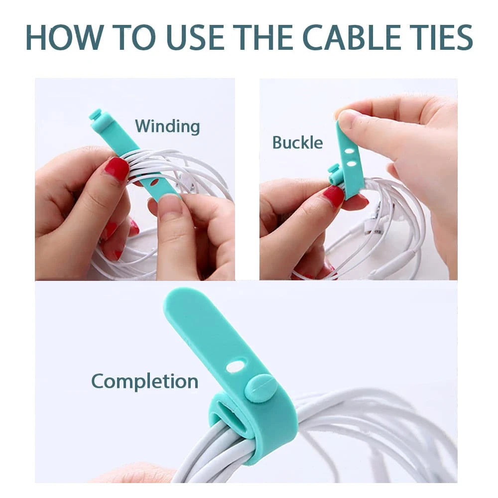 Reusable Silicone Cable Ties