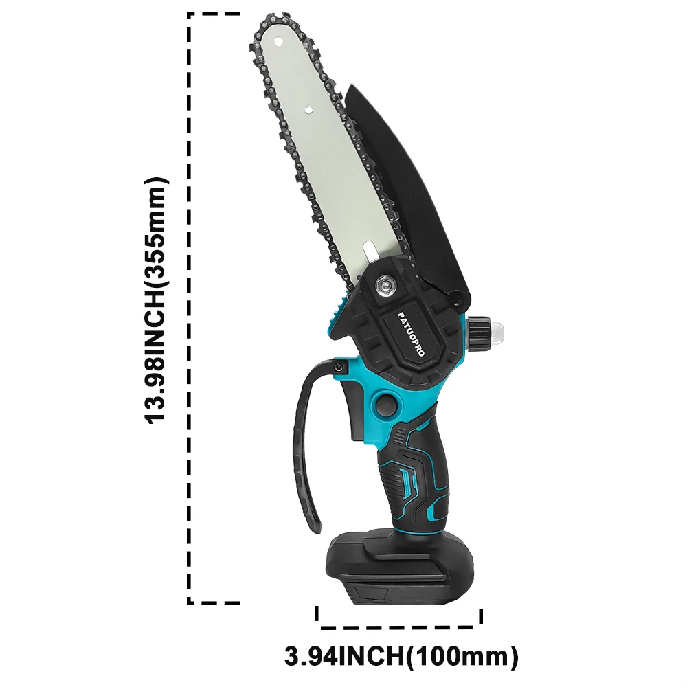 6-Inch Cordless Mini Chainsaw – Compatible with Makita 18V Batteries