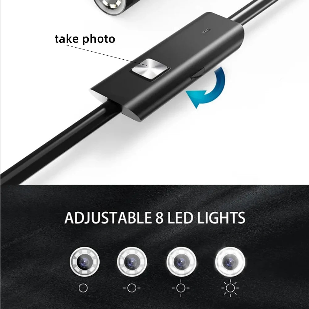 HD 1920P USB Endoscope Inspection Camera for Android & iPhone