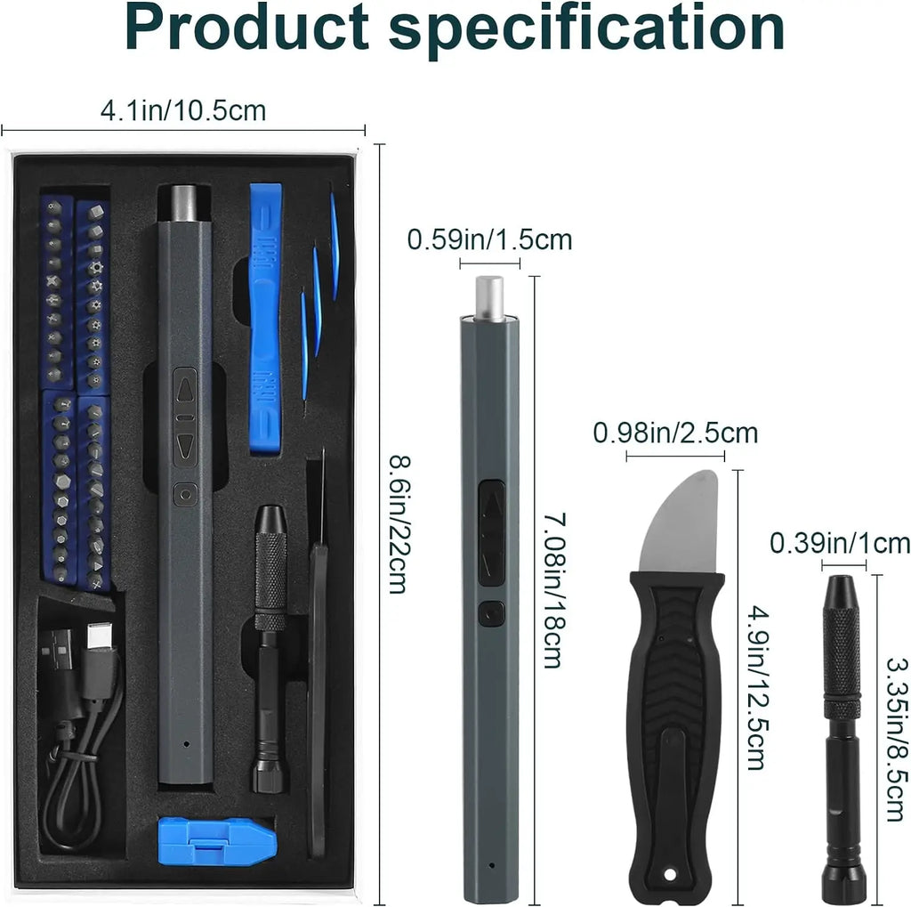 Cordless Precision Electric Screwdriver Set