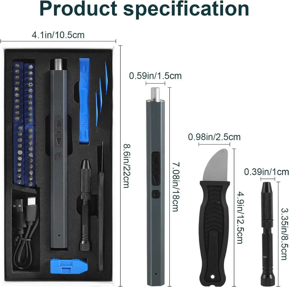 Cordless Precision Electric Screwdriver Set