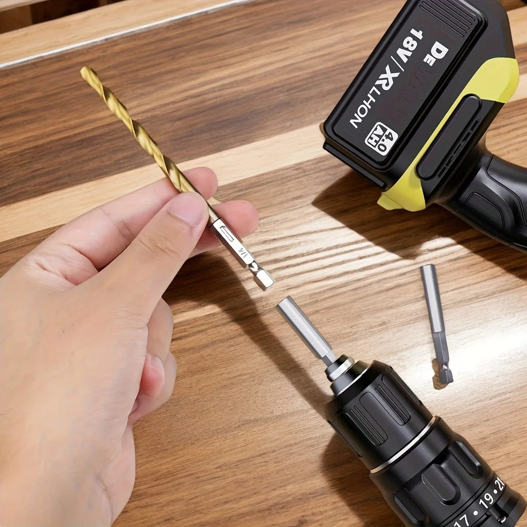 Titanium Coated HSS Drill Bit Set
