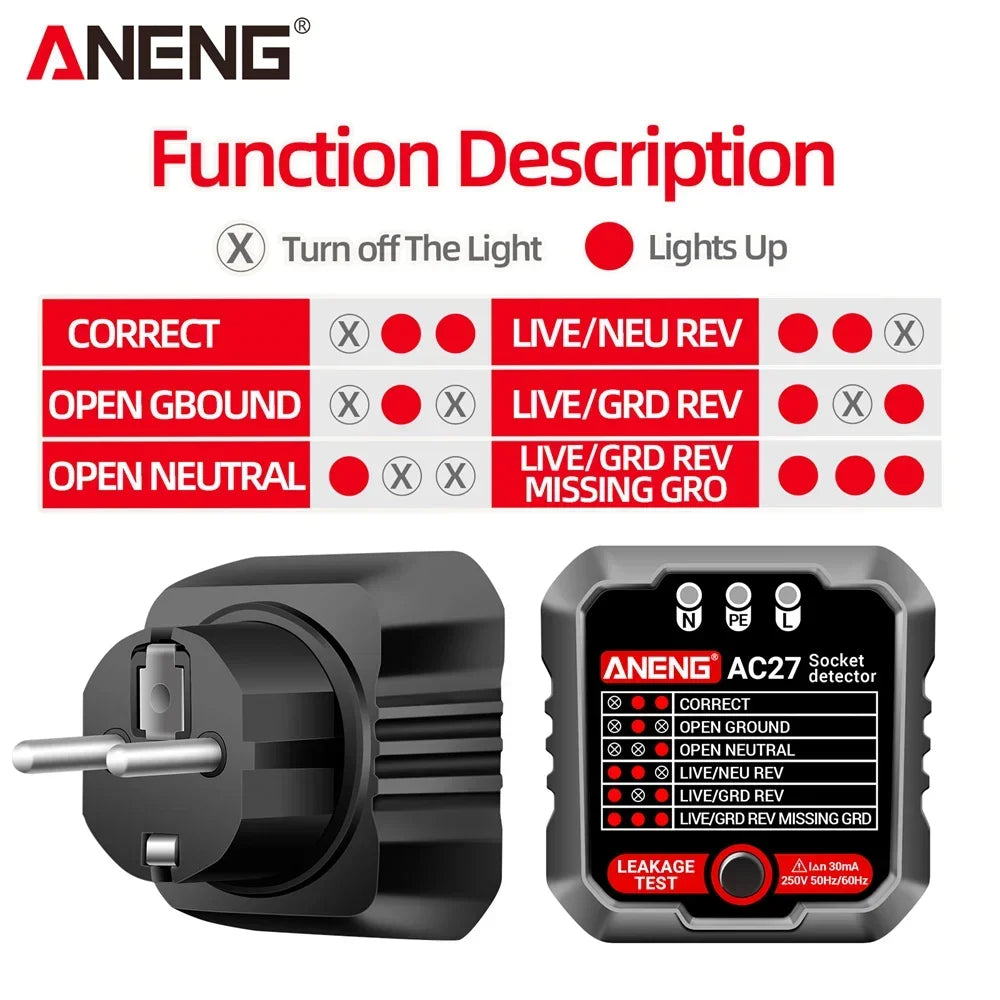 ANENG AC27 Socket Tester