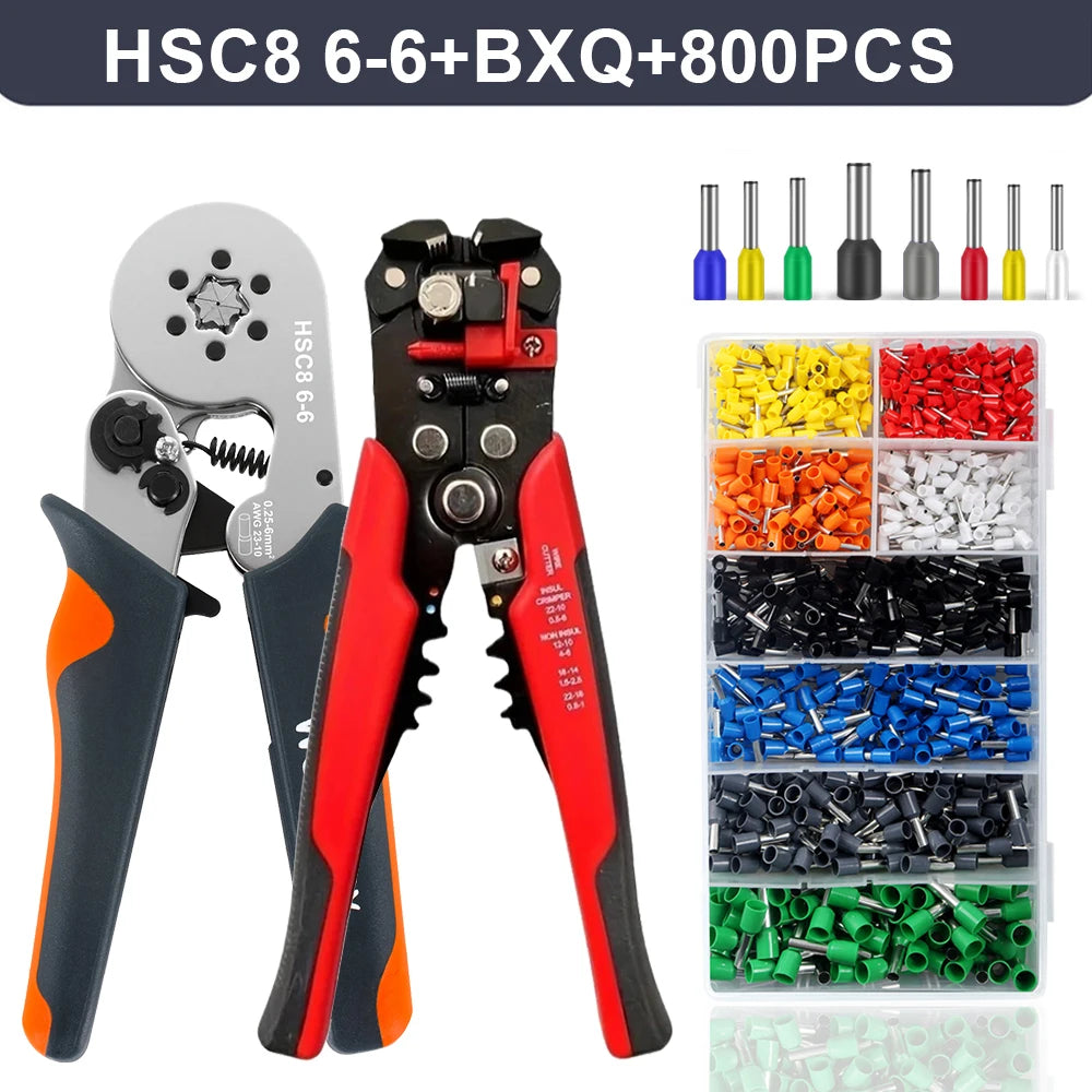 Professional Automatic Wire Stripper, Cutter & Ferrule Crimping Tool