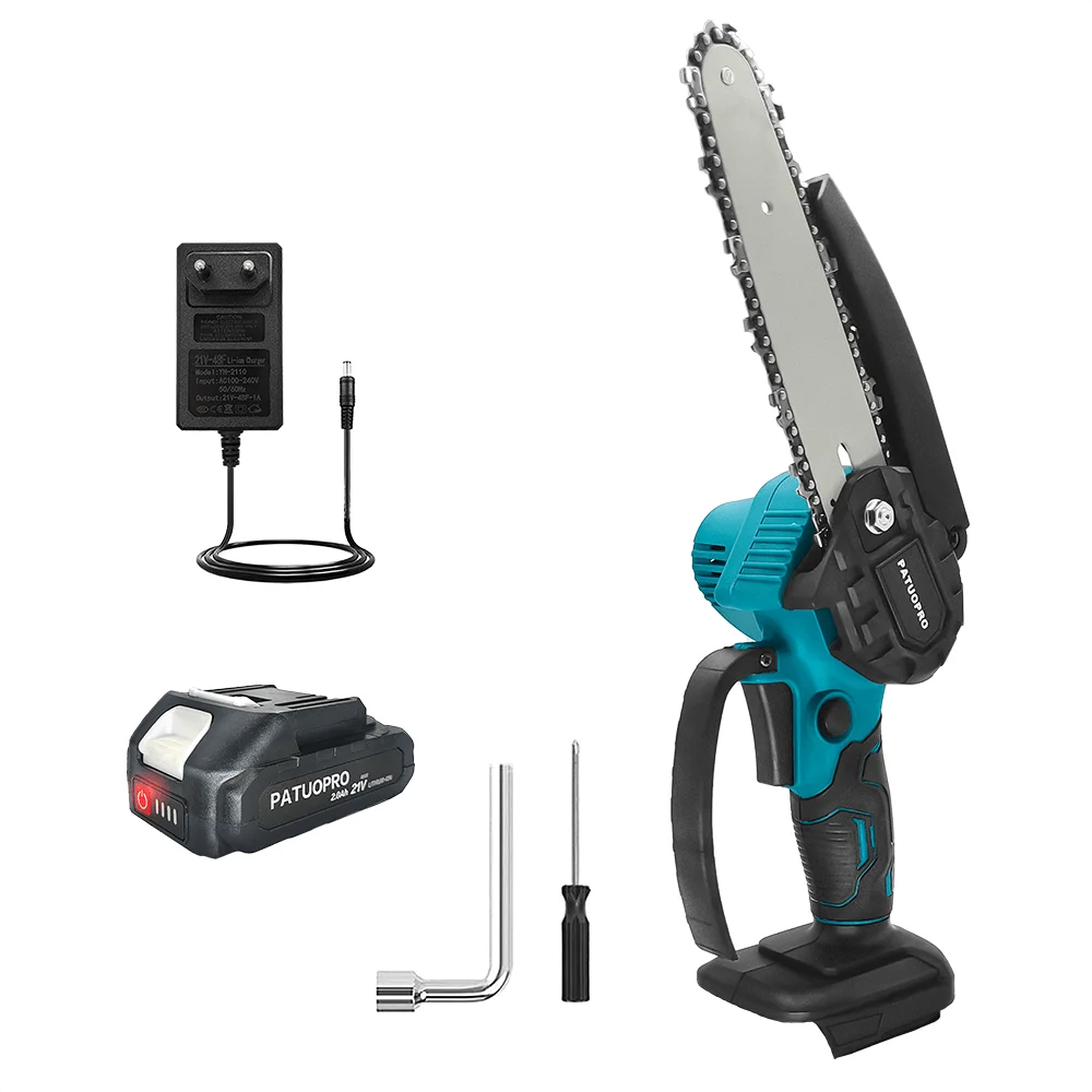 6-Inch Cordless Mini Chainsaw – Compatible with Makita 18V Batteries