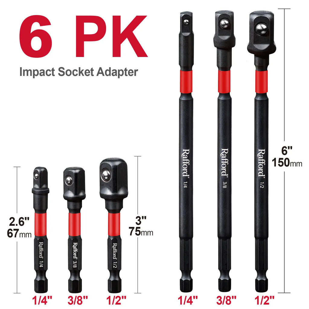3-Piece Impact Socket Adapter Set
