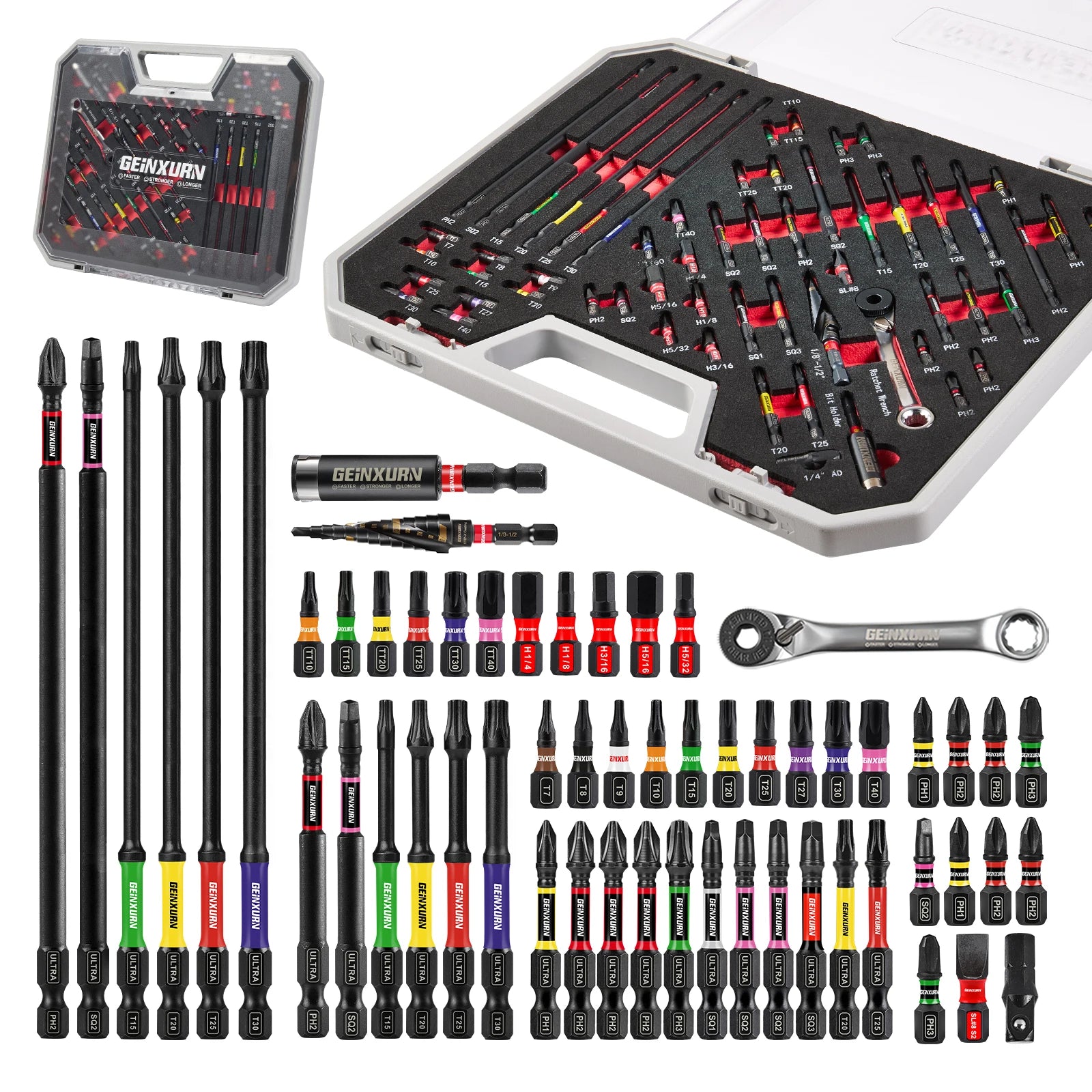 58-Piece Impact Screwdriver Bit & Socket Tool Set