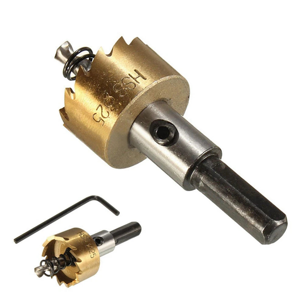 5-Piece Titanium HSS Hole Saw Drill Bit Set