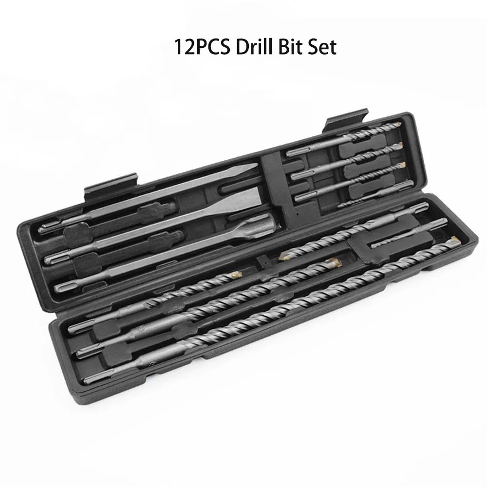 12-Piece SDS Plus Masonry Drill & Chisel Set