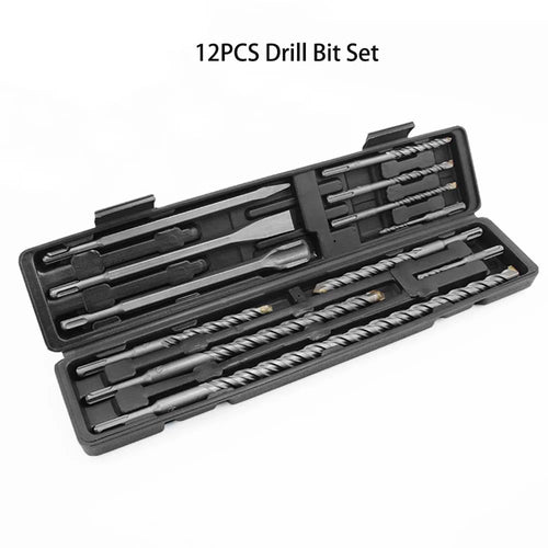 12-Piece SDS Plus Masonry Drill & Chisel Set