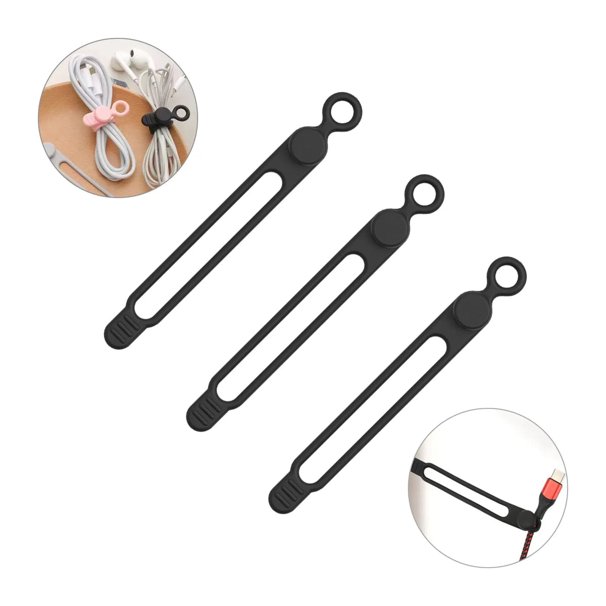 Reusable Silicone Cable Ties