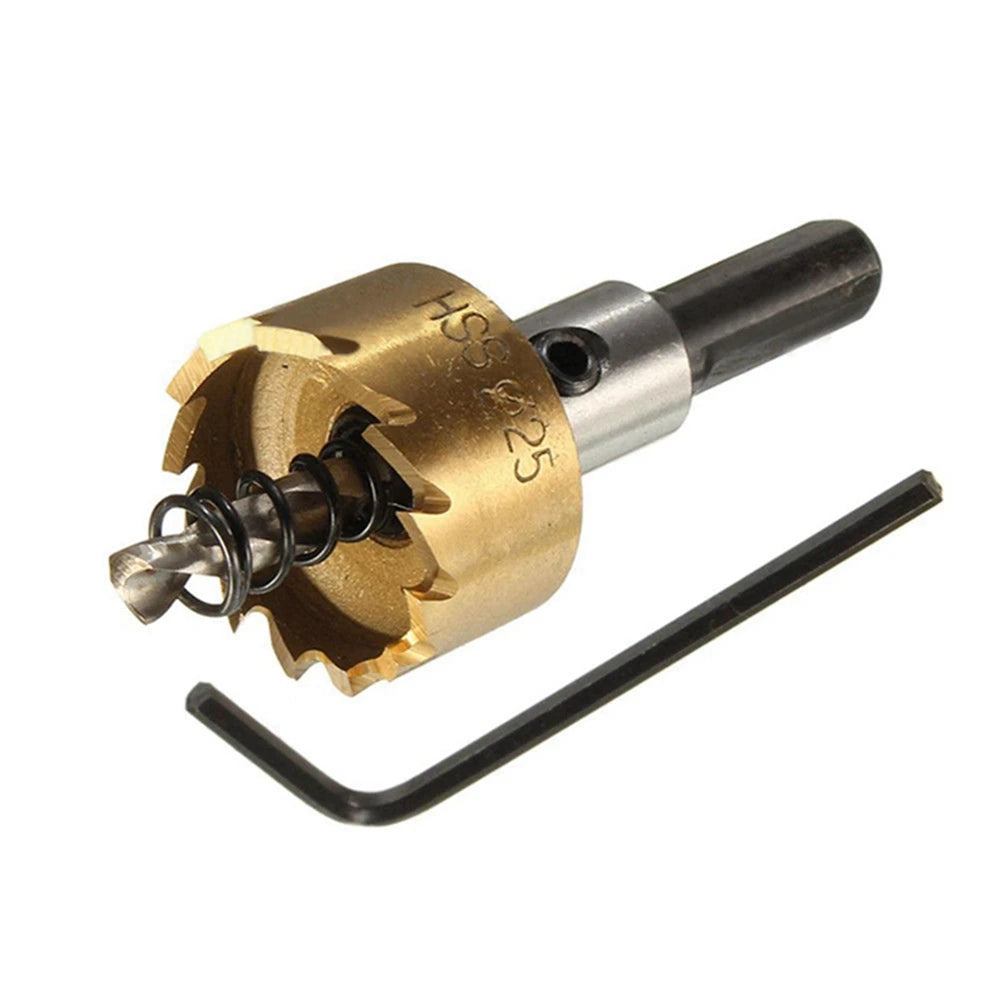 5-Piece Titanium HSS Hole Saw Drill Bit Set