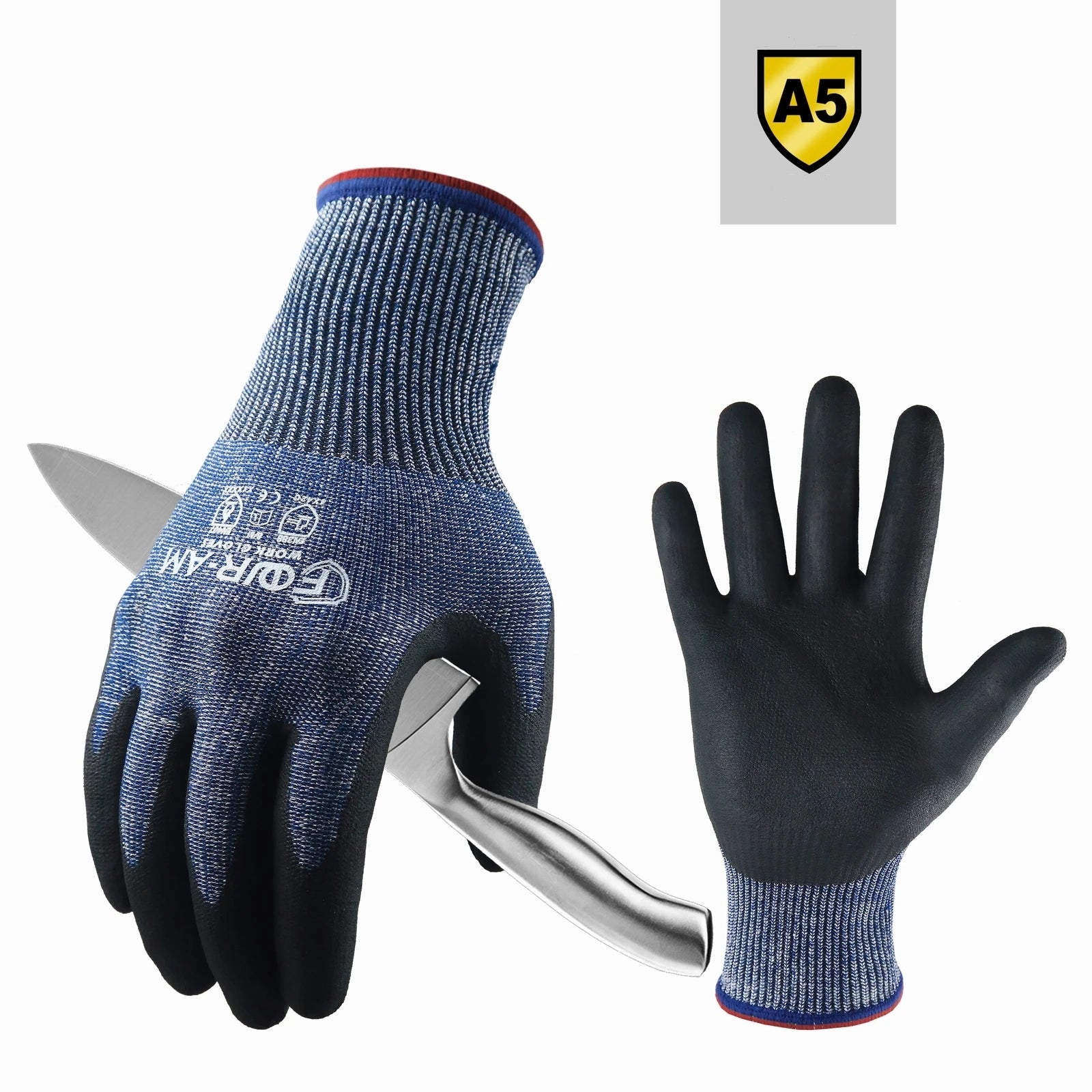 Level 5 Cut Resistant Work Gloves