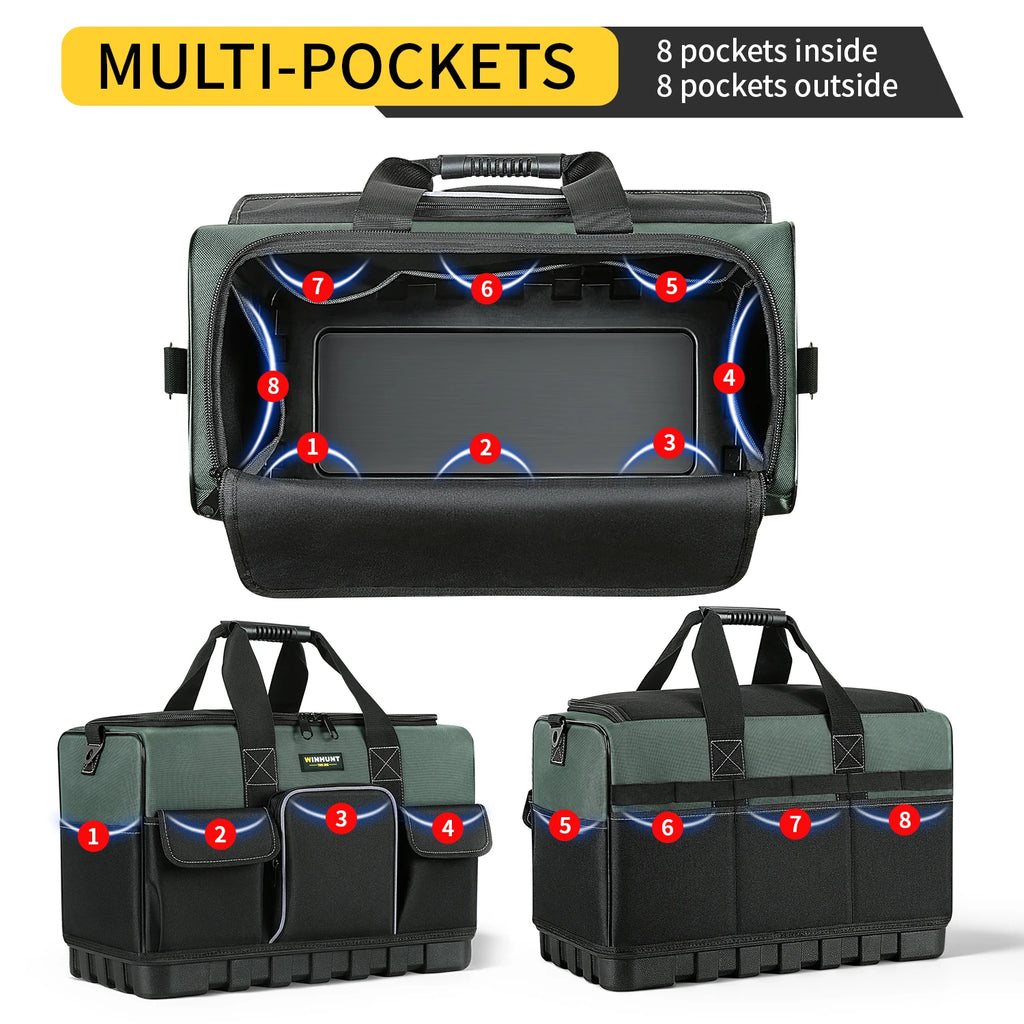 Heavy Duty Wide Mouth Tool Organiser Bag