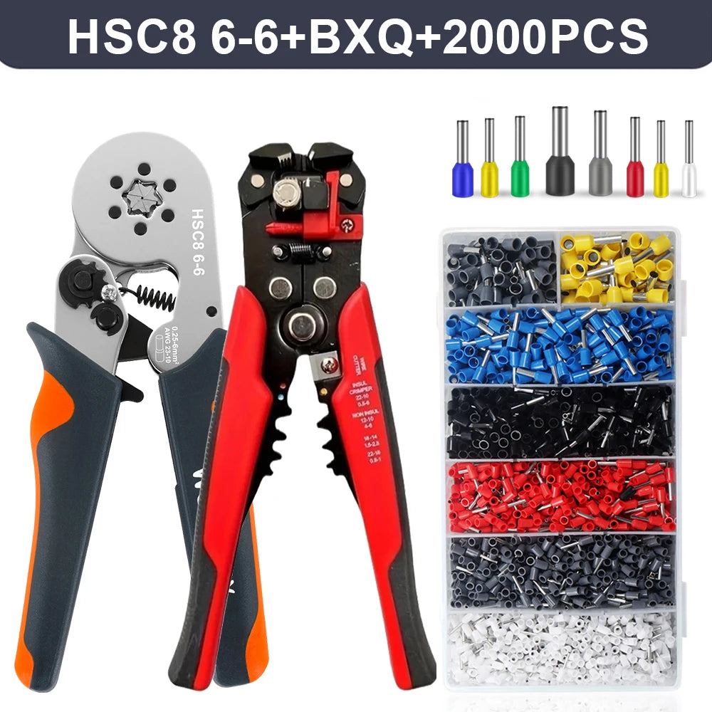 Professional Automatic Wire Stripper, Cutter & Ferrule Crimping Tool