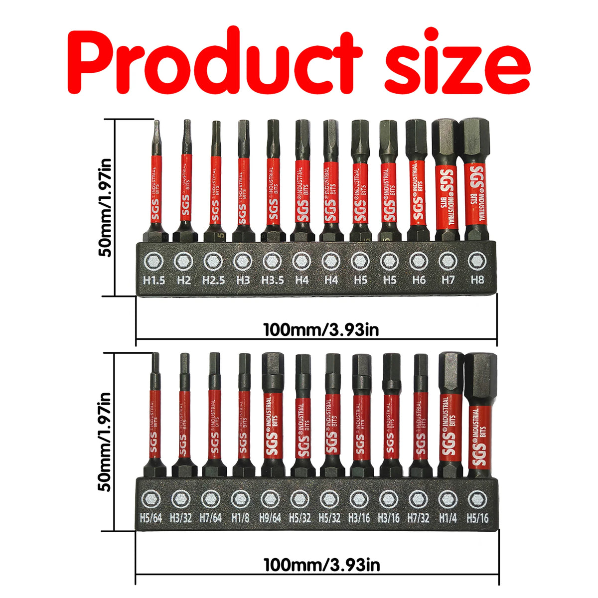 Industrial S2 Impact Driver Bit Set