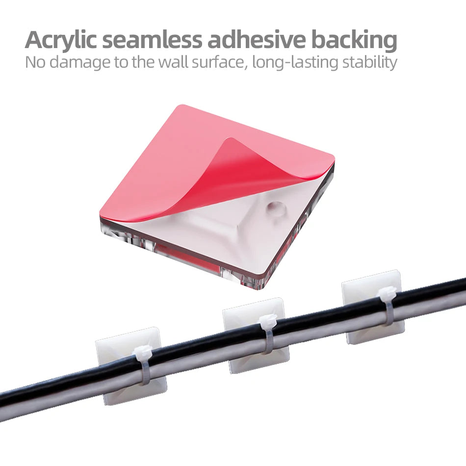 Self-Adhesive Cable Tie Mounts