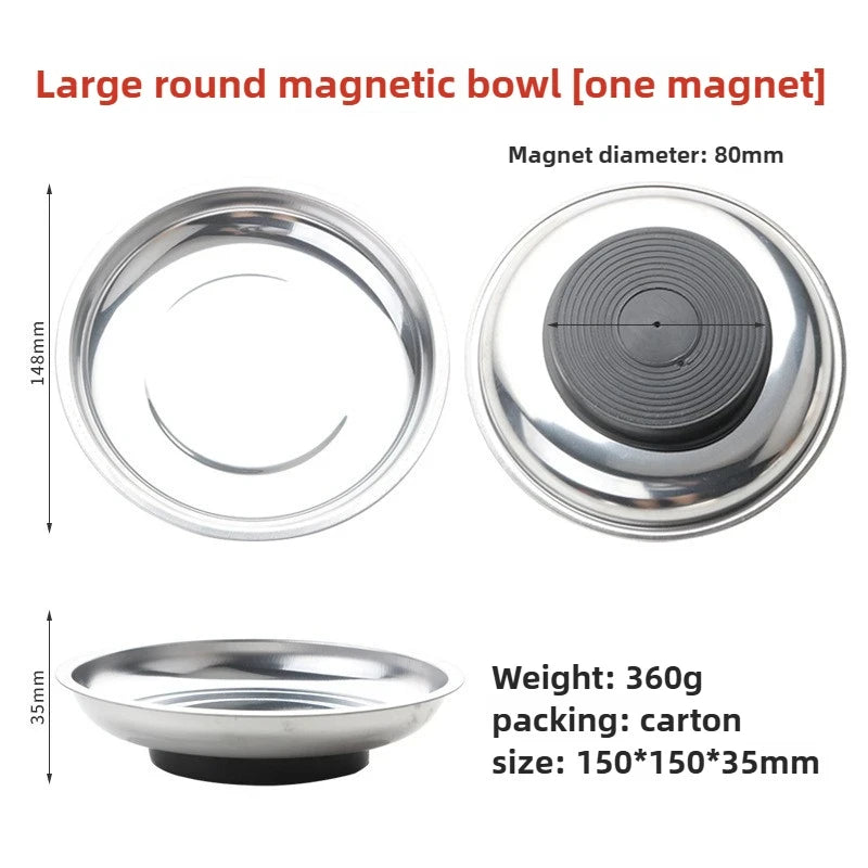 Magnetic Stainless Steel Parts Tray
