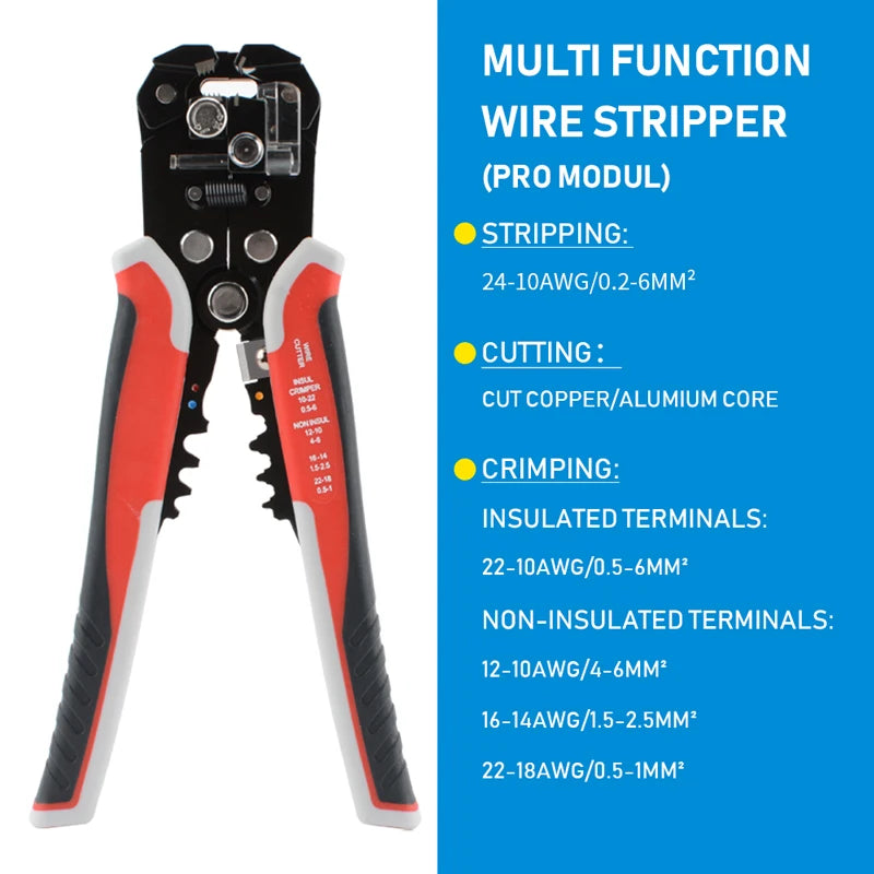 Automatic Wire Stripper, Cutter & Crimper Tool