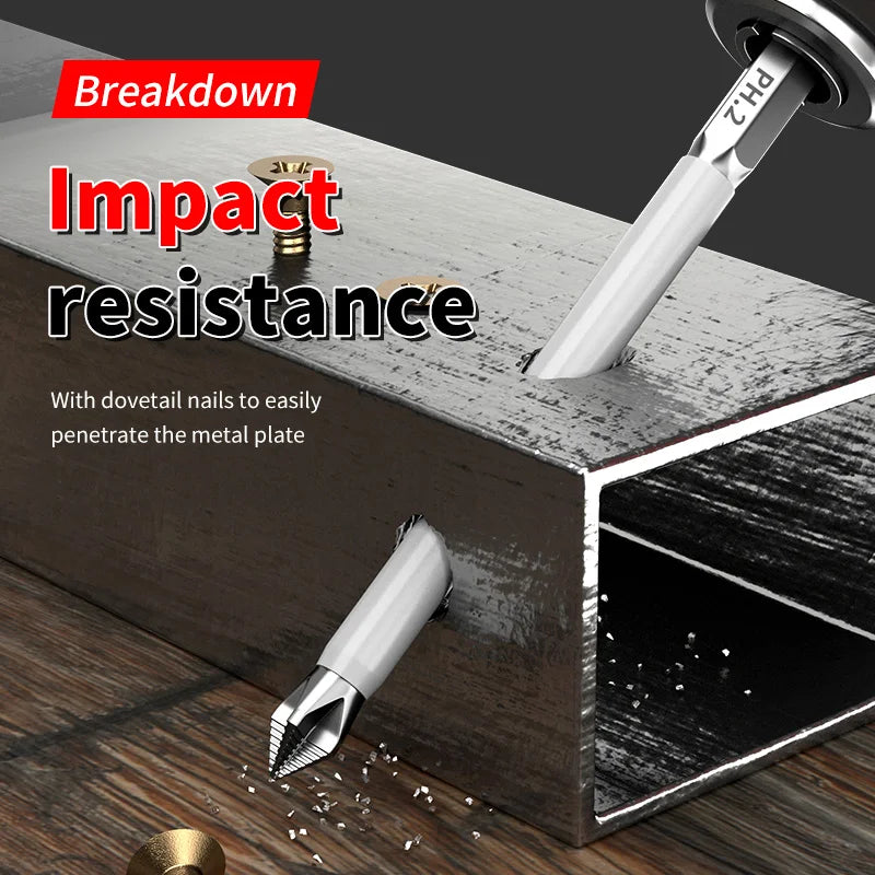 6-Piece Magnetic Phillips Screwdriver Bit Set