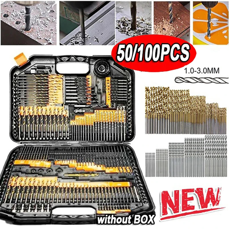 Titanium Coated HSS Micro Drill Bit Set