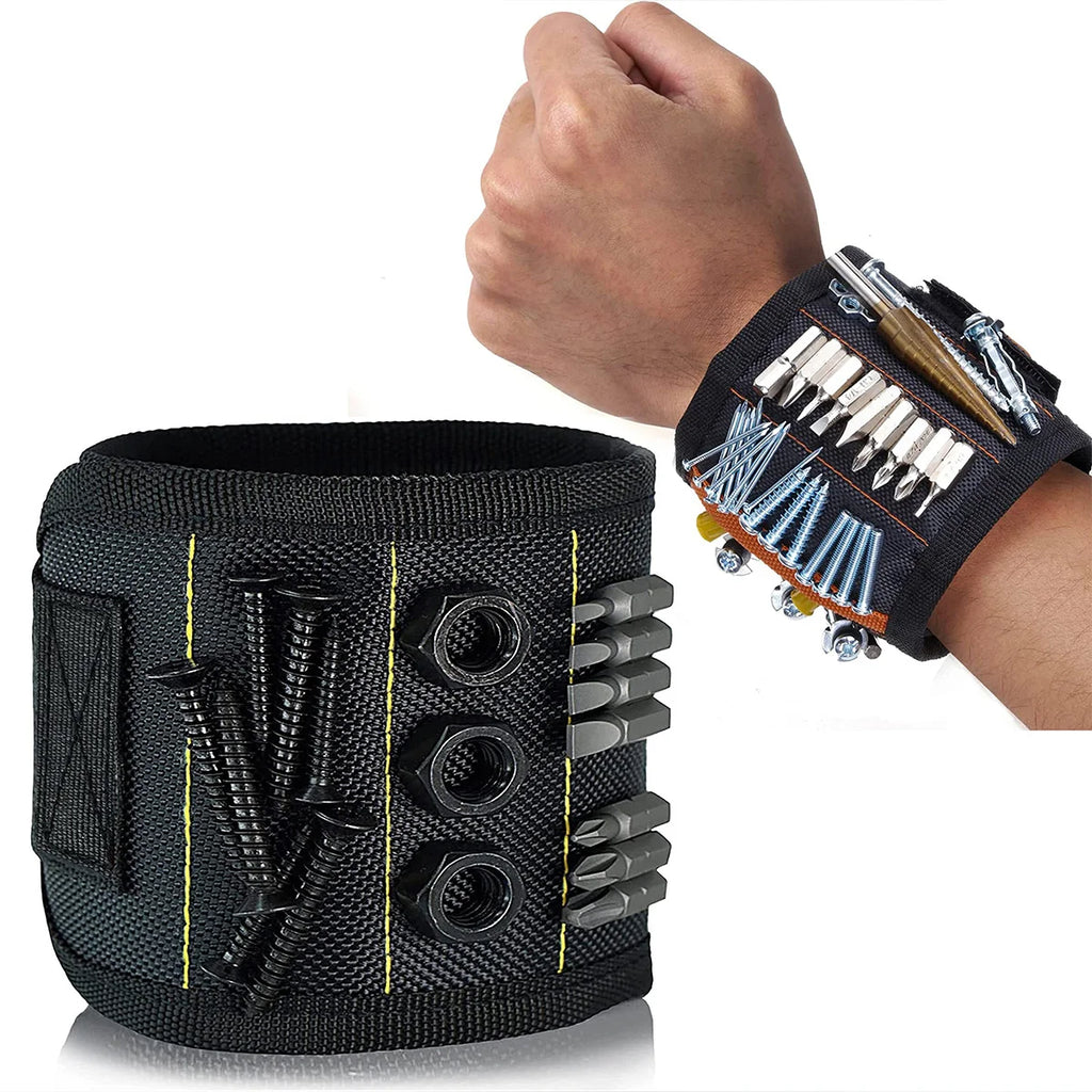 Magnetic Wristband Tool Holder – Strong Magnetic Wrist Strap for Screws & Drill Bits