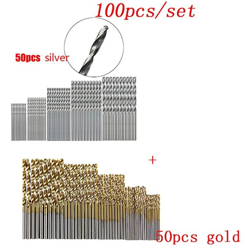 Titanium Coated HSS Micro Drill Bit Set