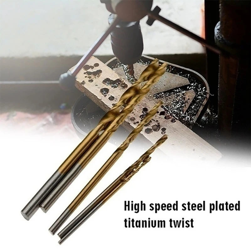 Titanium Coated HSS Micro Drill Bit Set