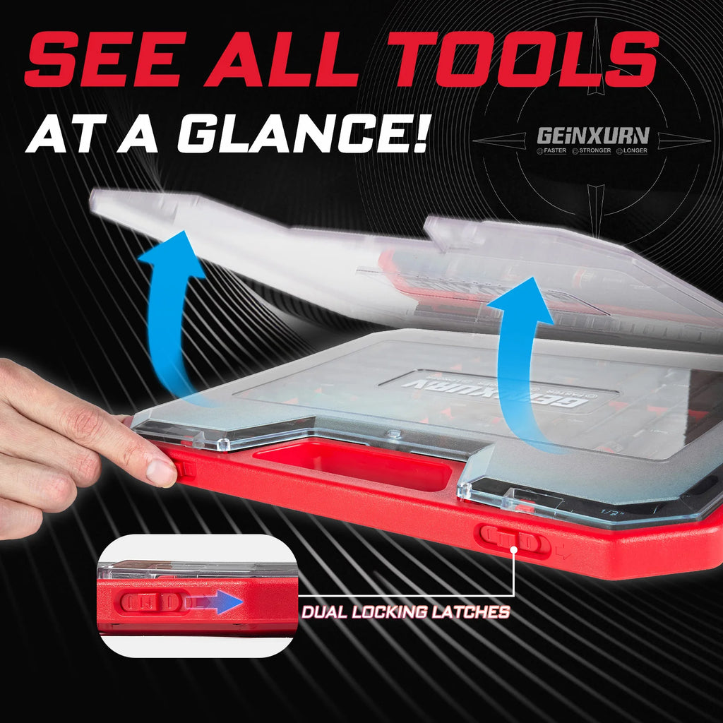 58-Piece Impact Screwdriver Bit & Socket Tool Set