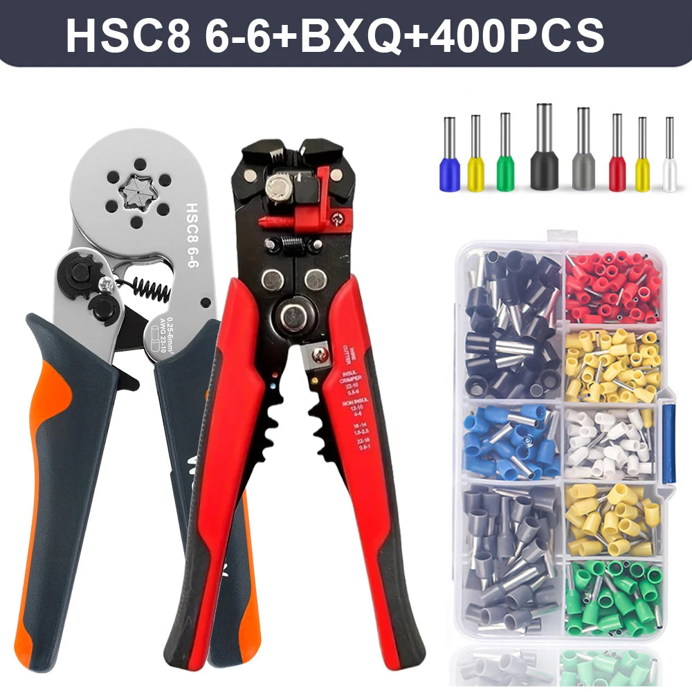 Professional Automatic Wire Stripper, Cutter & Ferrule Crimping Tool
