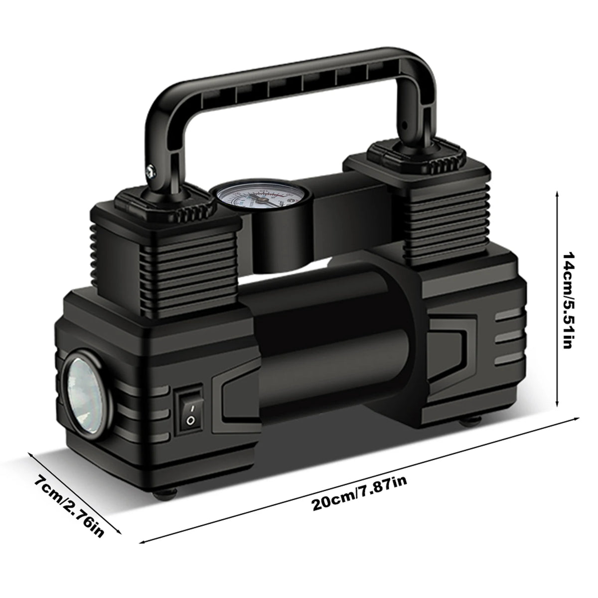 12V Portable Air Compressor – 150 PSI Tyre Inflator