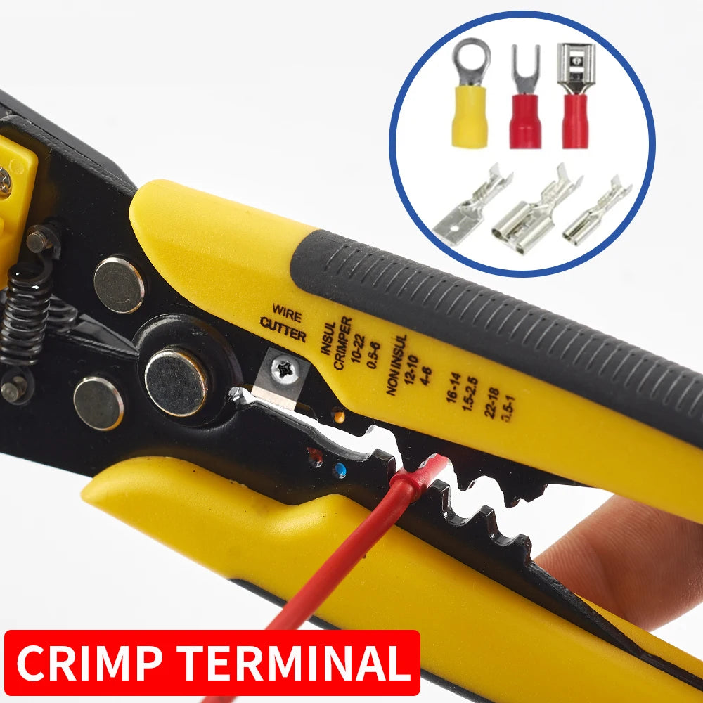Automatic Wire Stripper, Cutter & Crimper Tool