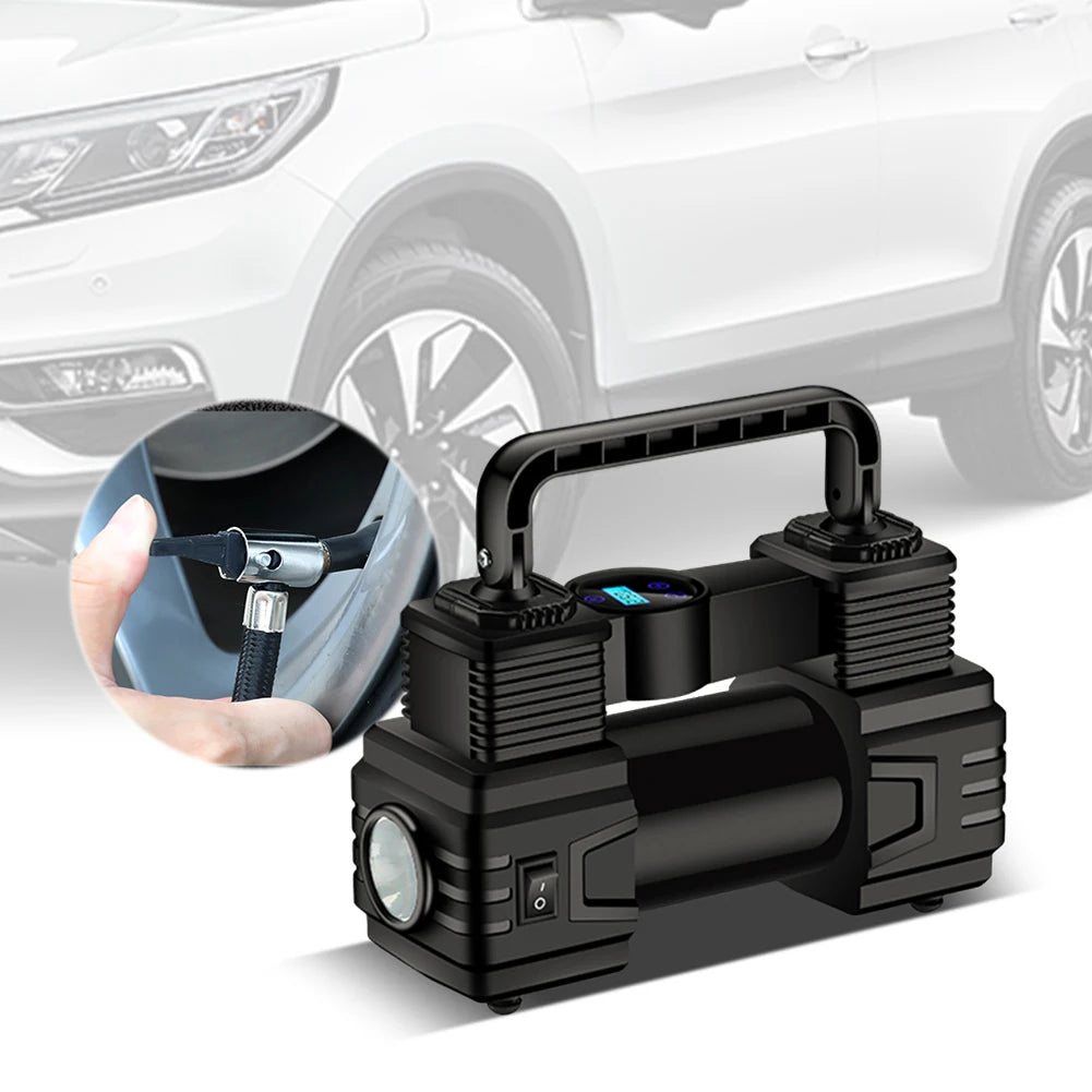 12V Portable Air Compressor – 150 PSI Tyre Inflator