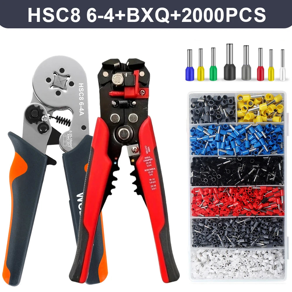 Professional Automatic Wire Stripper, Cutter & Ferrule Crimping Tool
