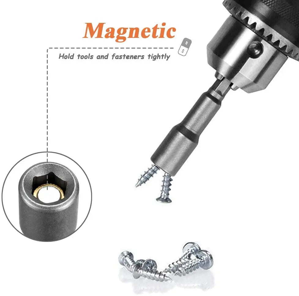 6–19mm Magnetic Nut Driver Bit Set