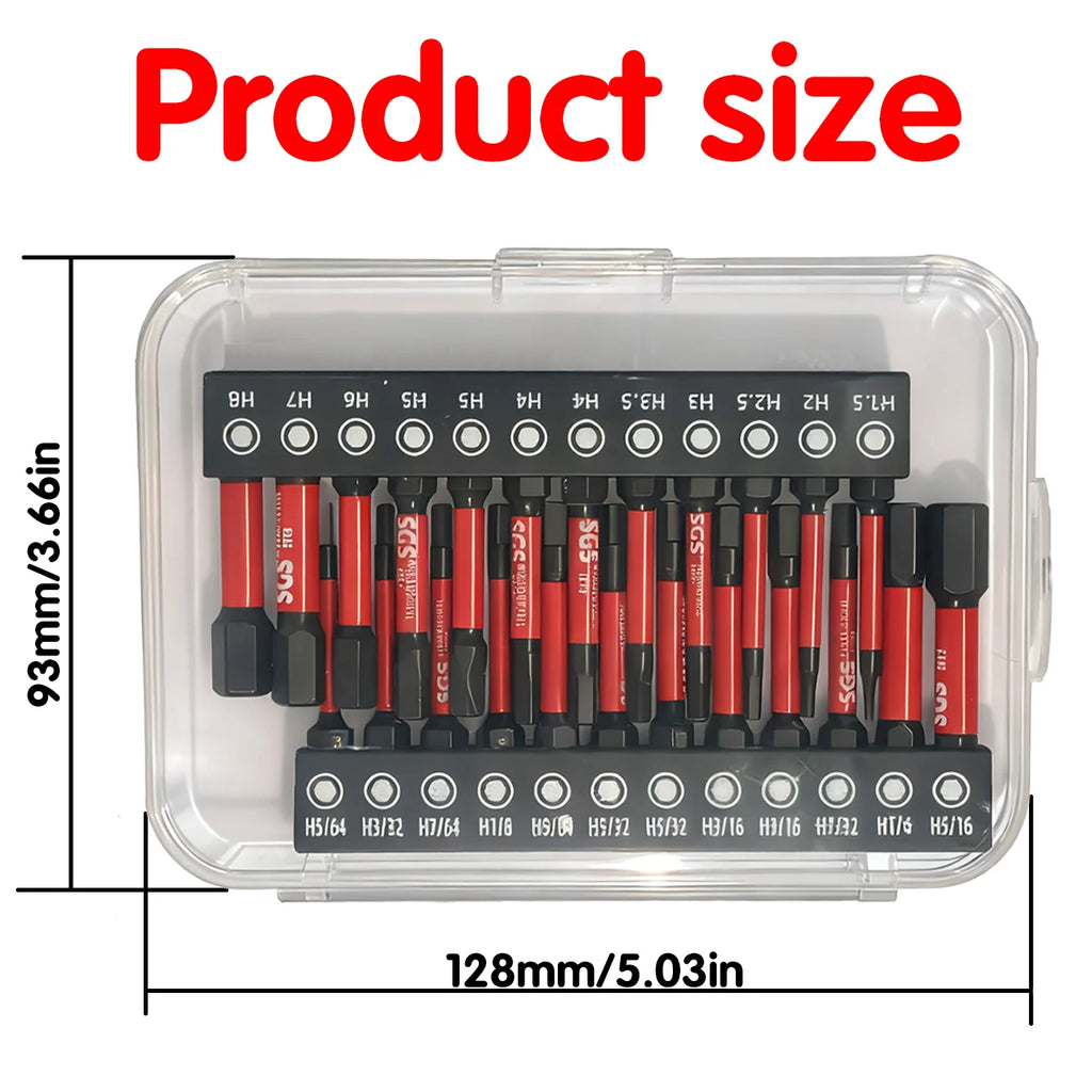 Industrial S2 Impact Driver Bit Set