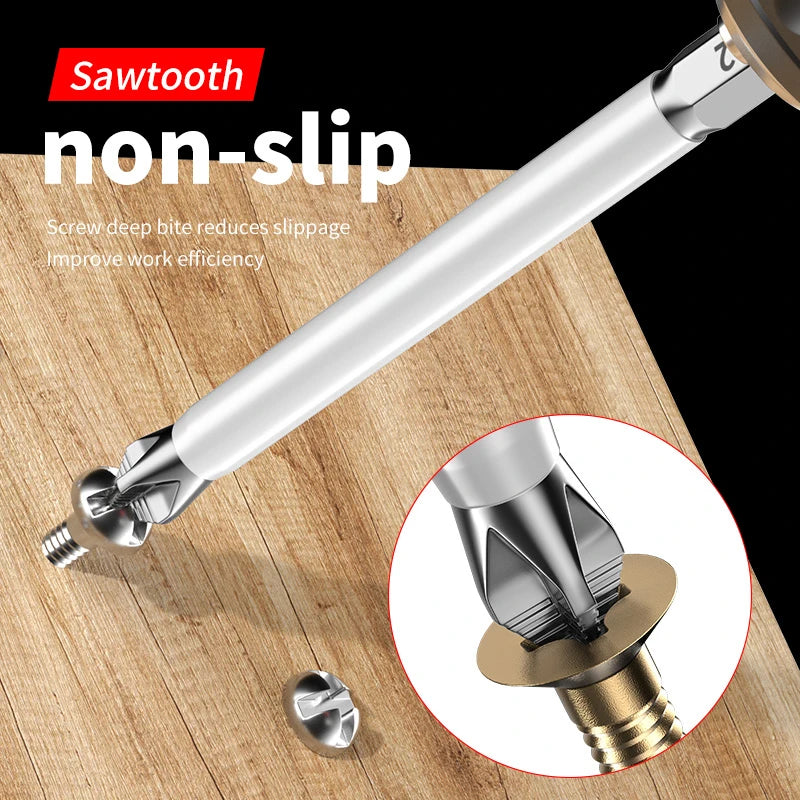 6-Piece Magnetic Phillips Screwdriver Bit Set