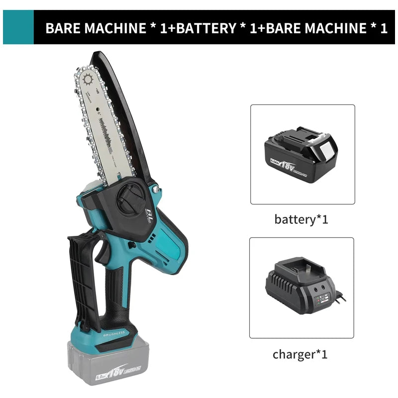 6-Inch Cordless Mini Chainsaw